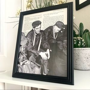 Elvis Presley Military Service Collage Vintage Army Era Wall Art
